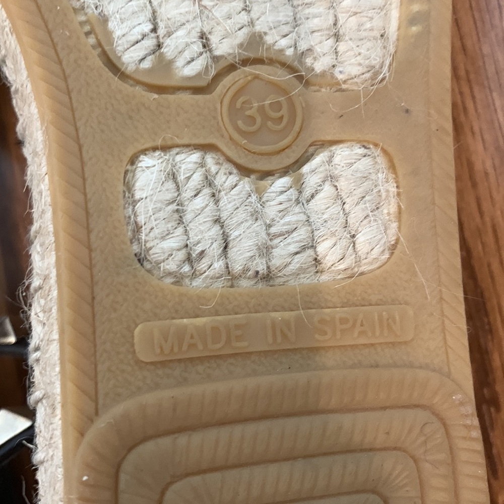 Ash Zania Snake Embossed Espadrille Sandals in Roccia, Sz 39 - Picture 10 of 13